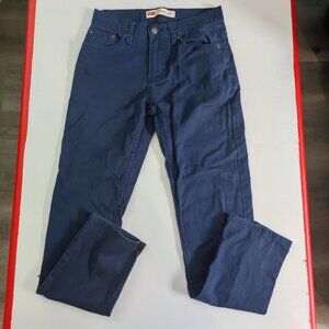 Levi's 502 jeans regular taper boys size 14  W27 X L27 ink blue stretch